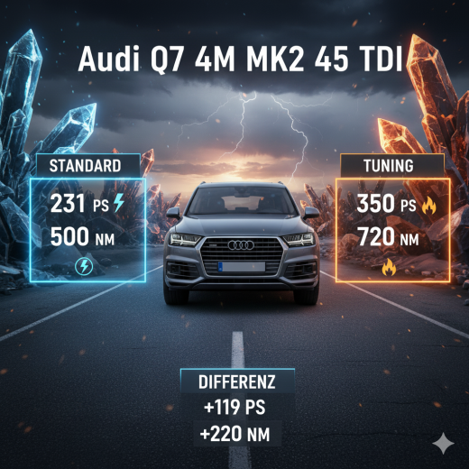 Chiptuning / Softwareoptimierung Audi Q7 4M MK2 45 TDI (231 PS) inkl. Prüfstand