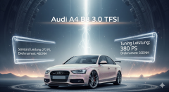 Chiptuning / Softwareoptimierung Audi A4 B8 – 3.0 TFSI (272 PS) inkl. Leistungsprüfstand