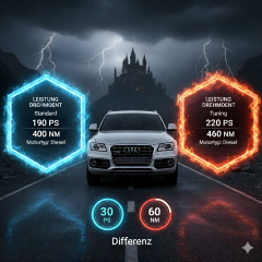 Chiptuning / Softwareoptimierung Audi Q5 8R 2.0 TDI (190 PS) inkl. Prüfstand