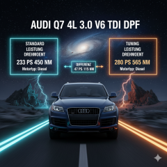 Chiptuning / Softwareoptimierung Audi Q7 4L 3.0 V6 TDI DPF (233 PS) inkl. Prüfstand